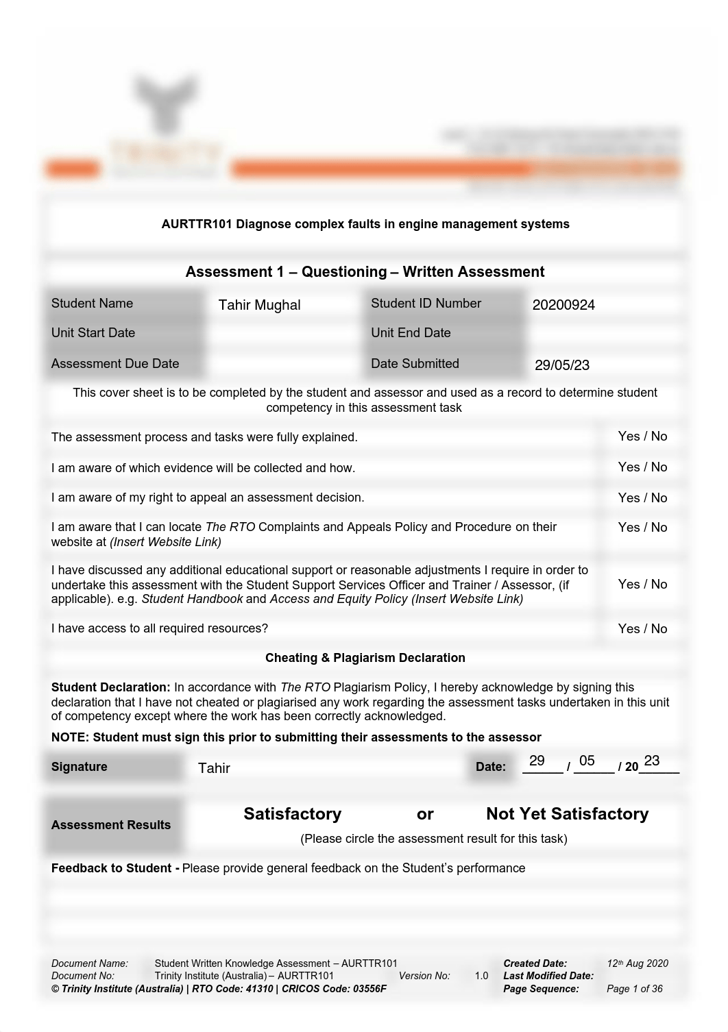 AURTTR101-Assessment 1-Written Knowledge Questions-V2-1fc8f4ad54e9e3aa31791a0c77a843df.pdf_dbnvf0ldnsy_page1