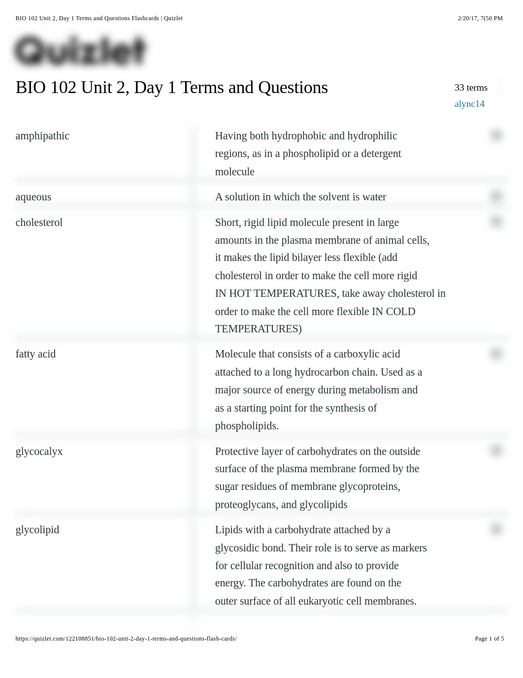 BIO 102 Unit 2, Day 1 Terms and Questions Flashcards | Quizlet_dbnwi3z1jy2_page1