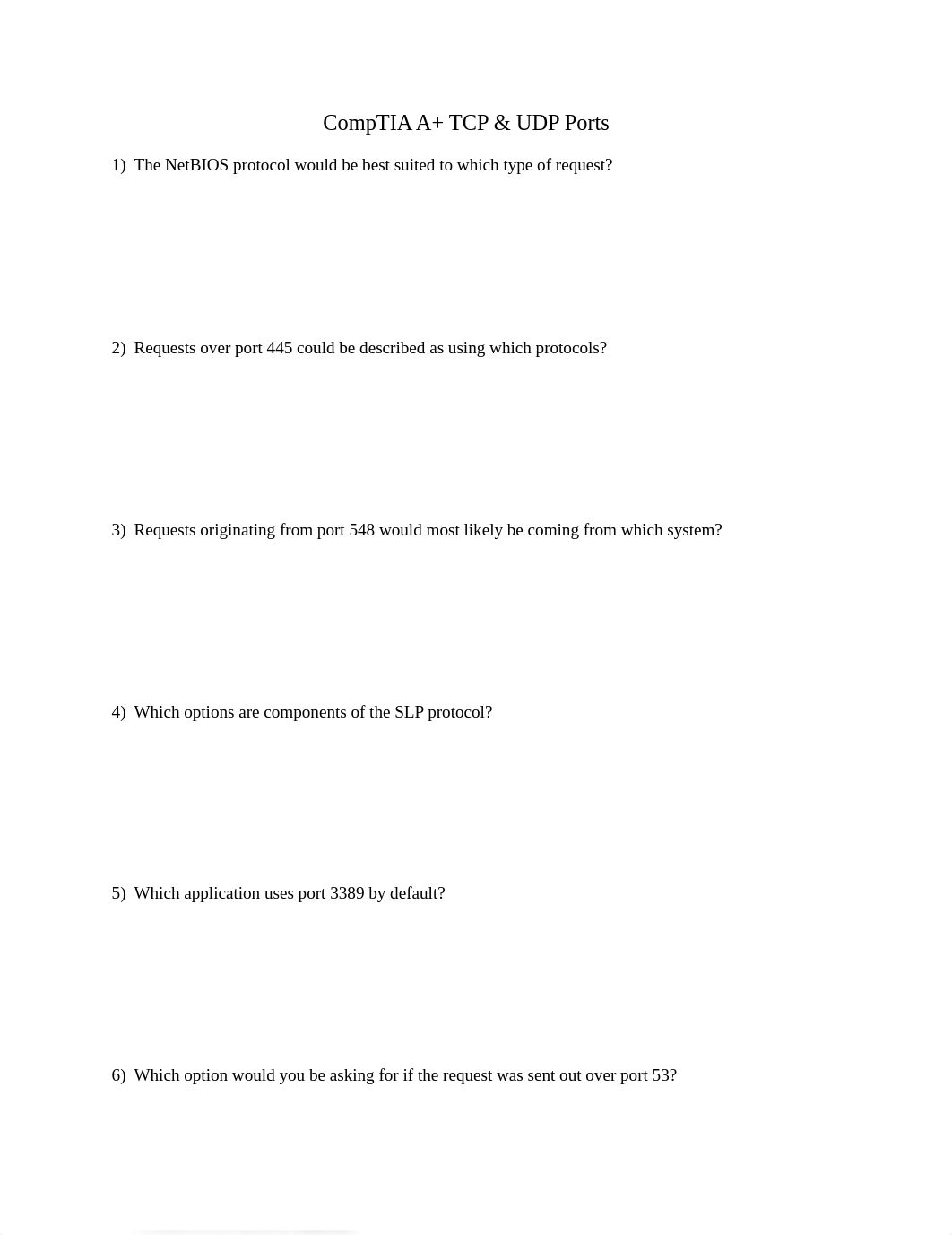 CompTIA A+ TCP & UDP Ports.pdf_dbnwygkb49t_page1