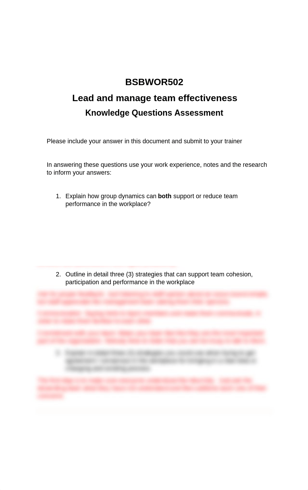 BSBWOR502 Assessment Task 5_Knowledge Questions_answers.docx_dboamq86xc2_page1