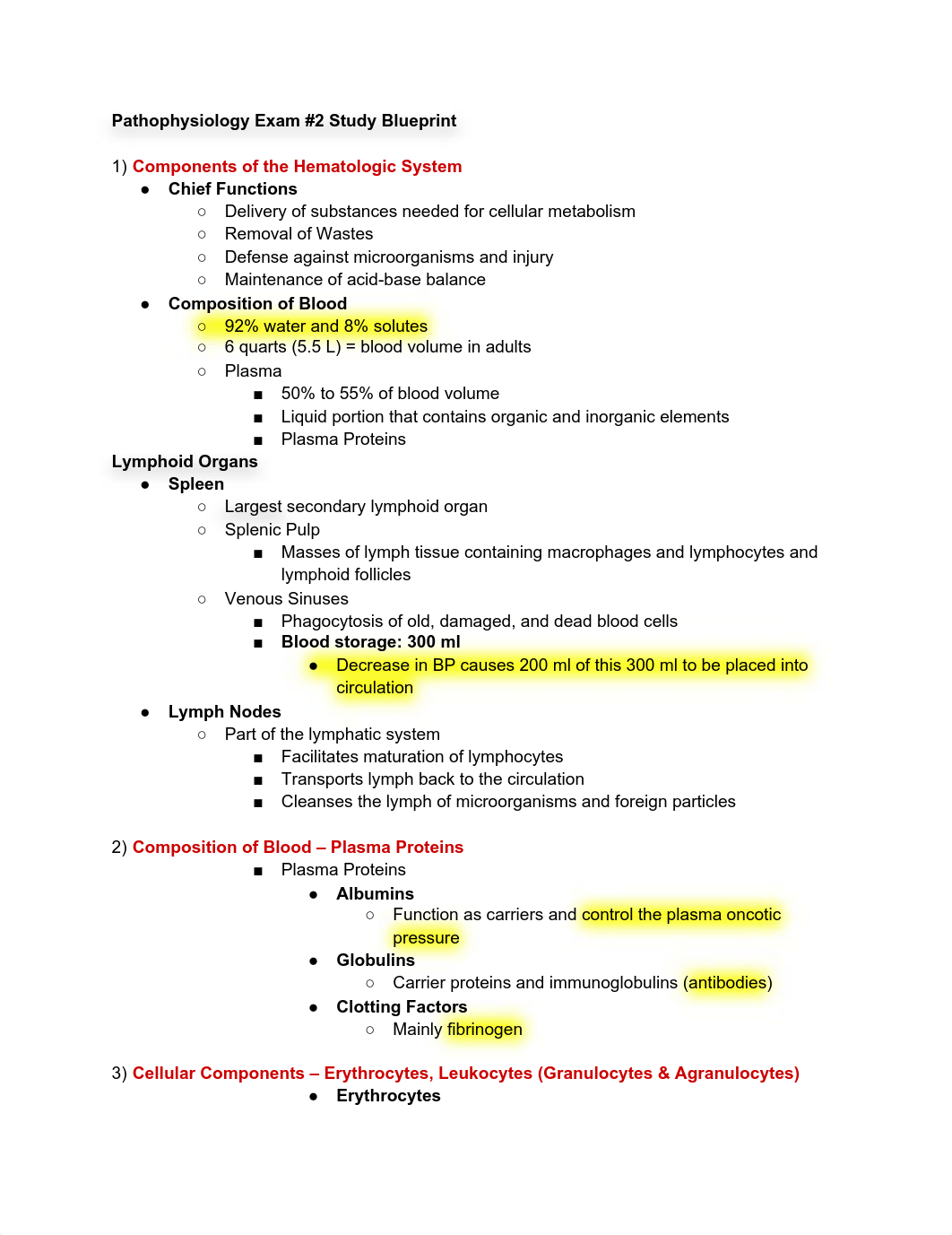 Pathophysiology Exam #2 Study Blueprint (1).pdf_dbooekqb7u2_page1