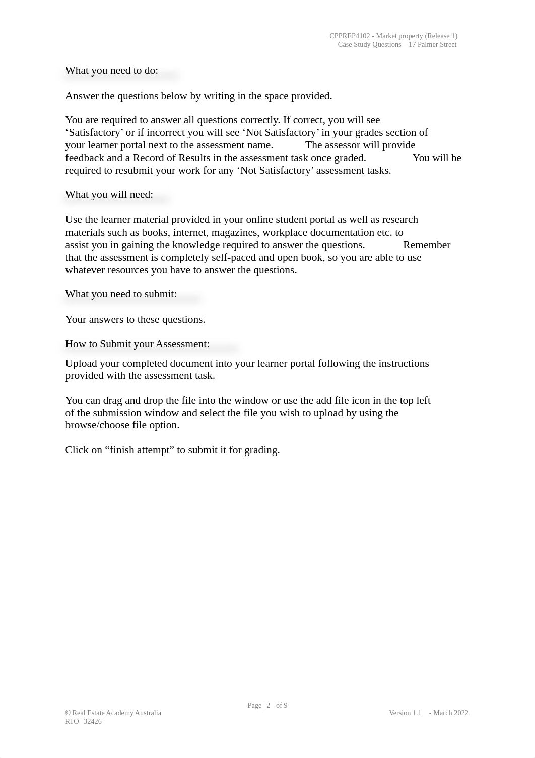 REAA - CPPREP4102 - Case Study 1 Questions (17 Palmer Street) v1.1.docx_dbp873hh87e_page2