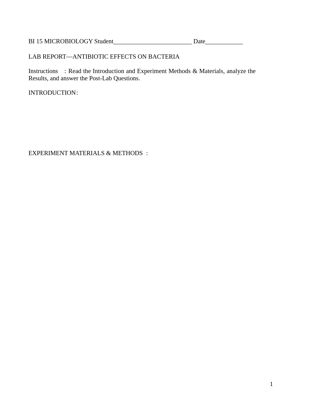 Lab Report Antibiotic Effects on Bacteria, March 2020.doc_dbpa8o8vvw1_page1