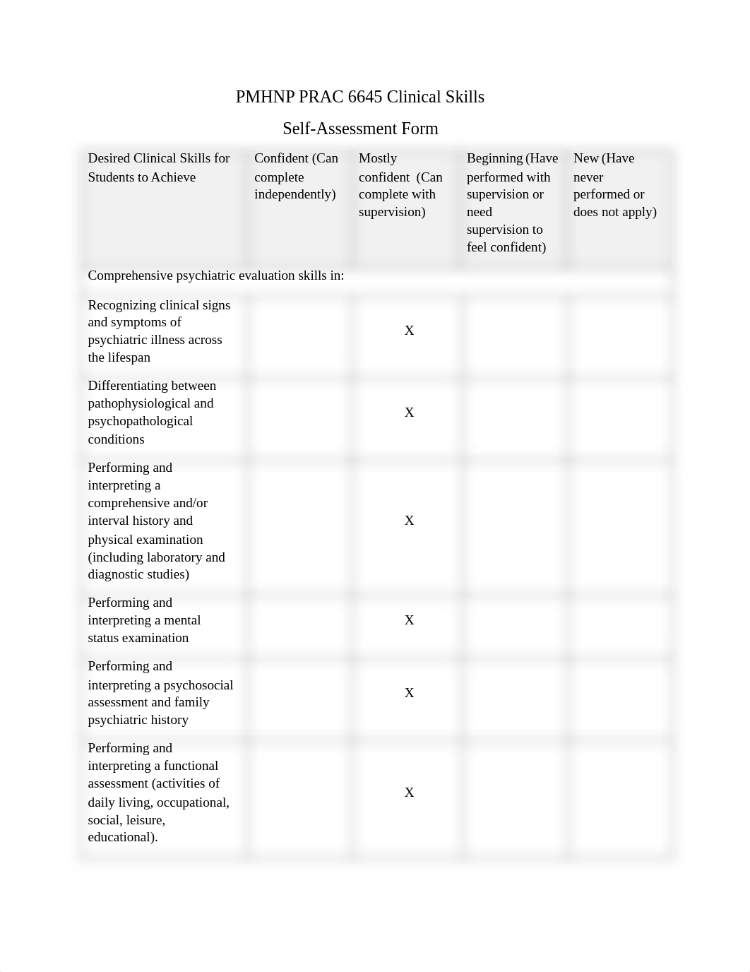 Week 1 Assignment 2 - Clinical Skills Self-Assessment Form.pdf_dbpchhl066a_page2