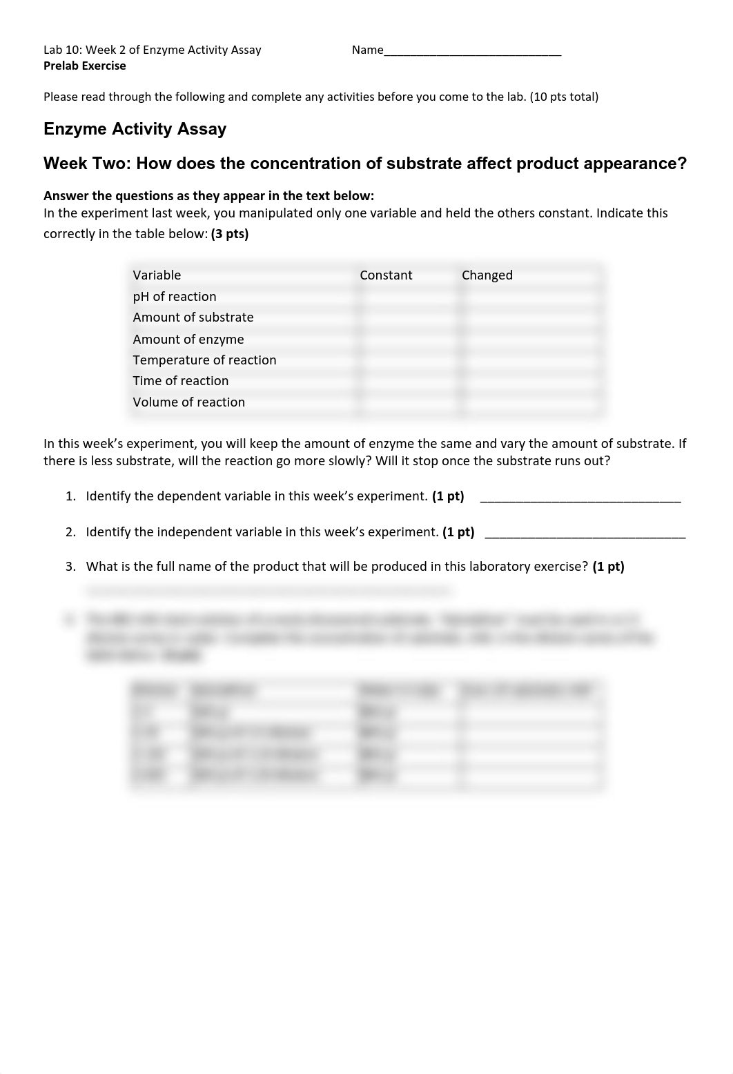 Lab 10 Enzymology Week Two Complete (1).pdf_dbpe05xysgp_page1