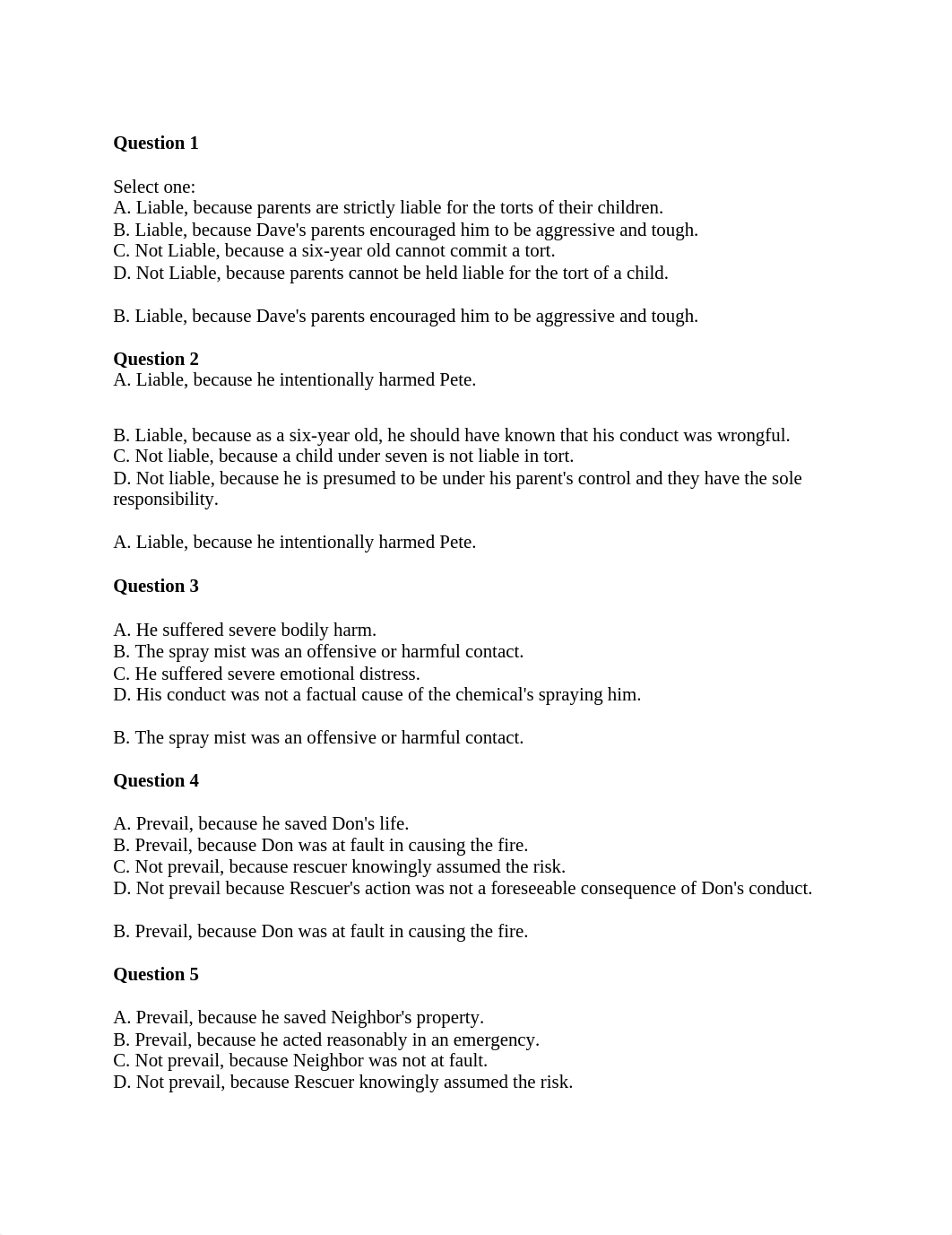 Torts 612, Midterm Multiple Choice.docx_dbpecbplbp2_page1