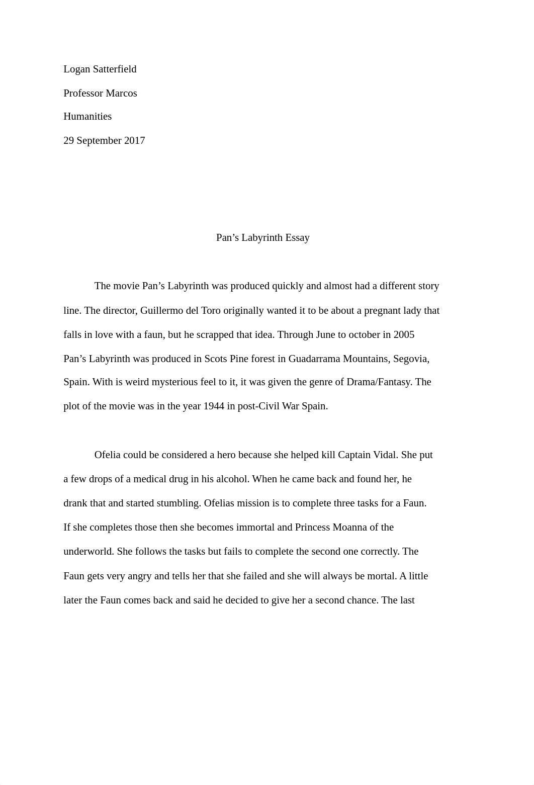 Pan's Labyrinth Essay_dbpex6b2vxj_page1