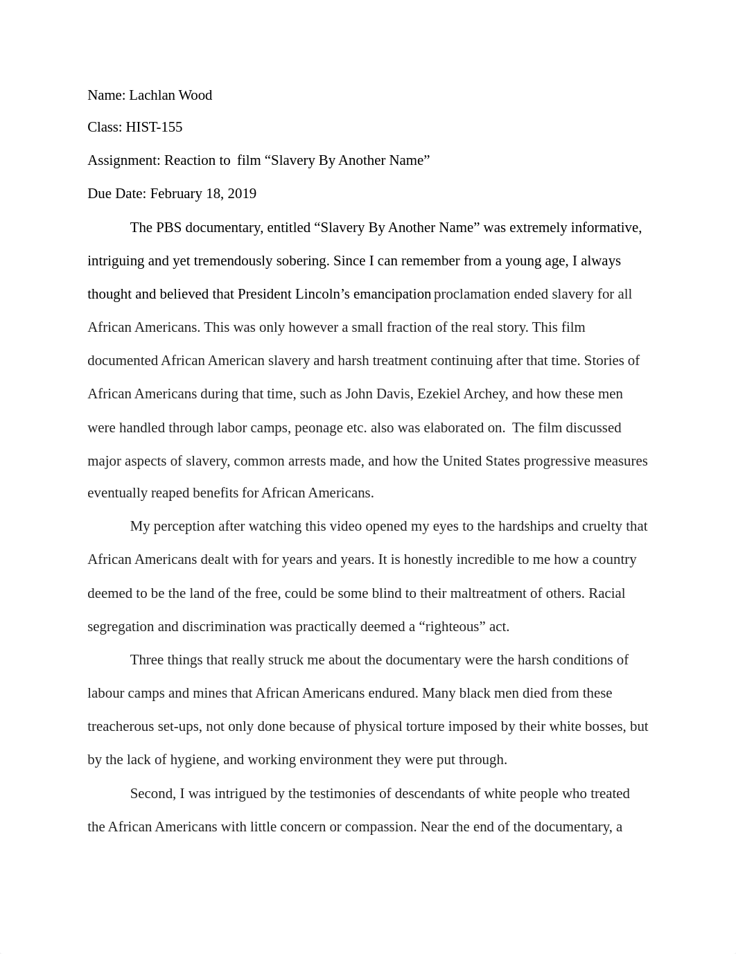 Reaction to film "Slavery By Another Name" .docx_dbpjyjbah4j_page1