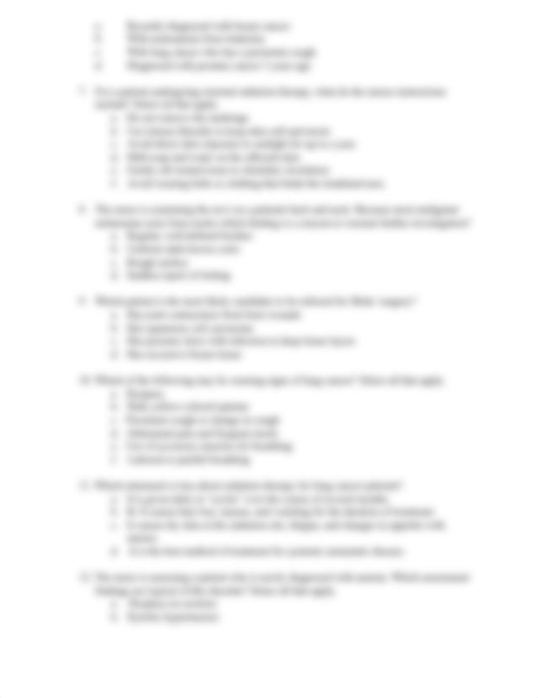 NUR236 Oncology-Hematology-Immunology NCLEX Questions.docx_dbpmhdkoopy_page2