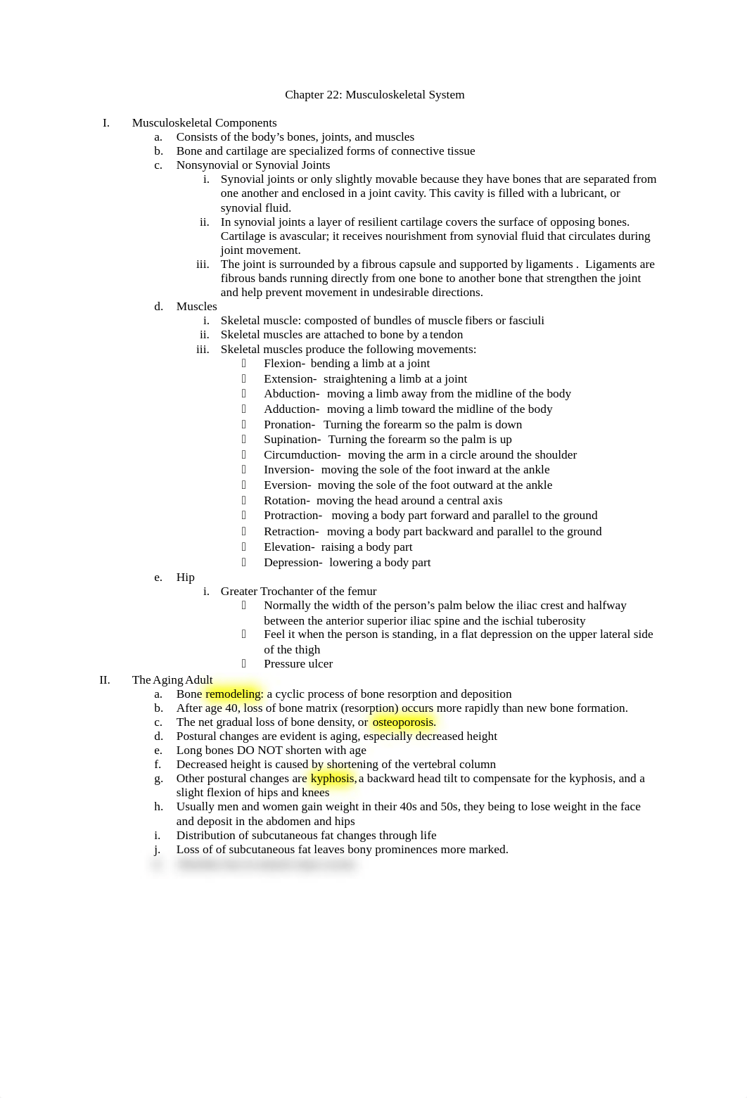 Chapter 22- Musculoskeletal System .docx_dbpxlaixuxo_page1