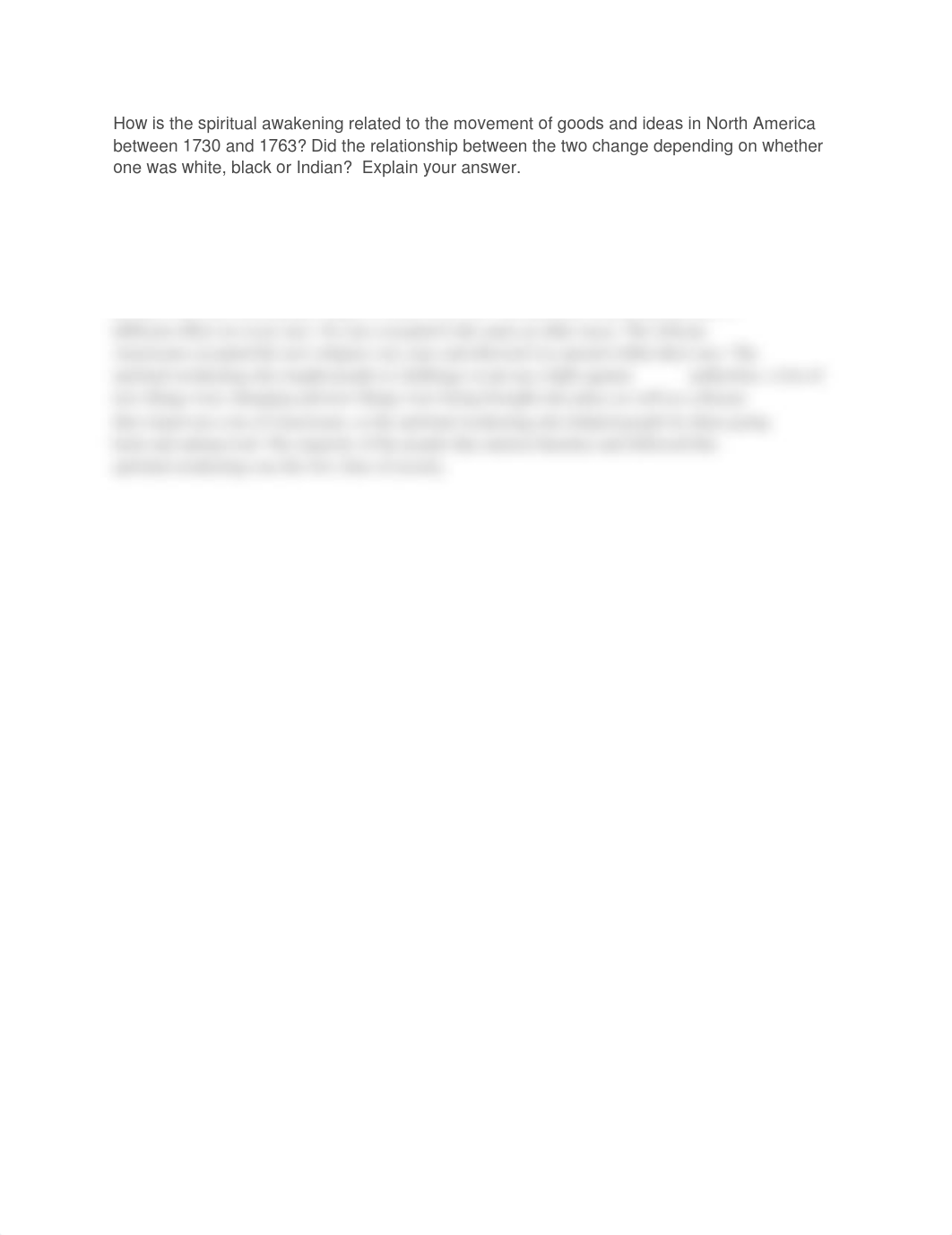 How is the spiritual awakening related to the movement of goods and ideas in North America between 1_dbq4sdbswx7_page1