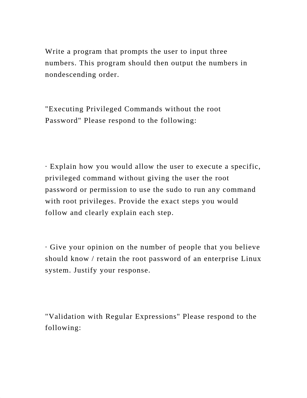 Write a program that prompts the user to input three numbers.  This .docx_dbqauouo7tf_page2