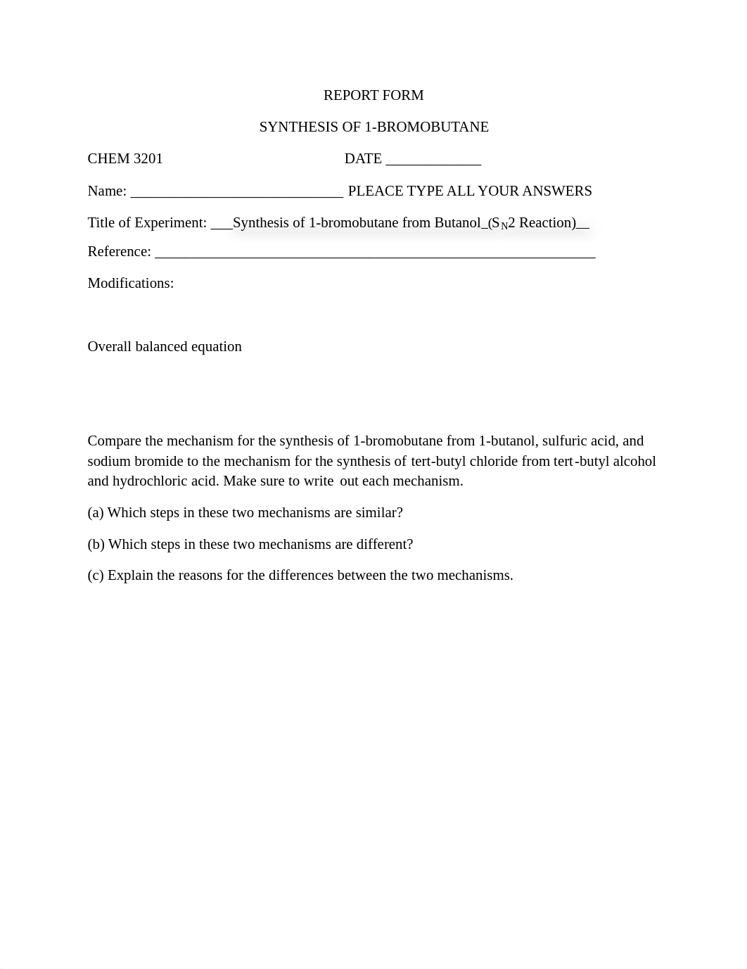 Report Form SN2 Reaction Synthesis of 1-bromobutane.pdf_dbqbp2pma8e_page1