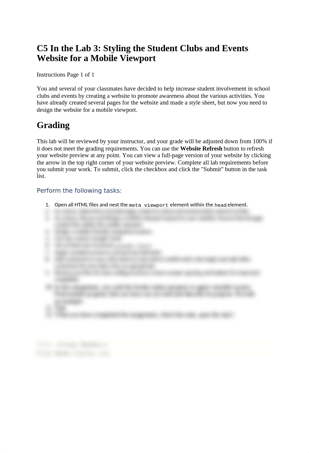 C5 In the Lab 3 Styling the Student Clubs and Events Website for a Mobile Viewport.docx_dbqkpoe1p84_page1