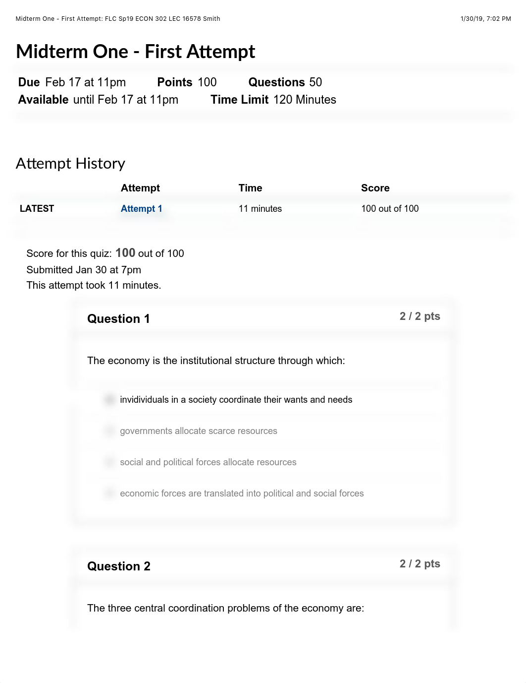 Midterm One - First Attempt- FLC Sp19 ECON 302 LEC 16578 Smith.pdf_dbqn7gynf9s_page1