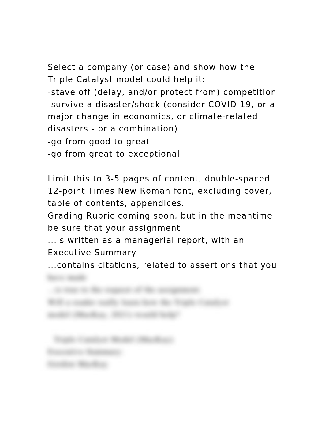 Select a company (or case) and show how the Triple Catalyst model .docx_dbqnl5bqgfh_page2