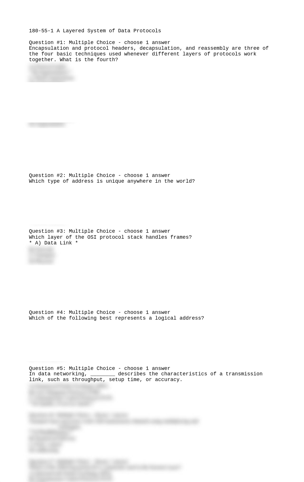 A Layered System of Data Protocols Lesson Exam.txt_dbqq5wz31nv_page1