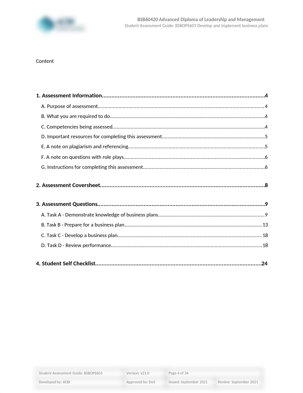 BSBOPS601 Student Assessment Guide - LauraU#1.docx_dbqszc8nvih_page4