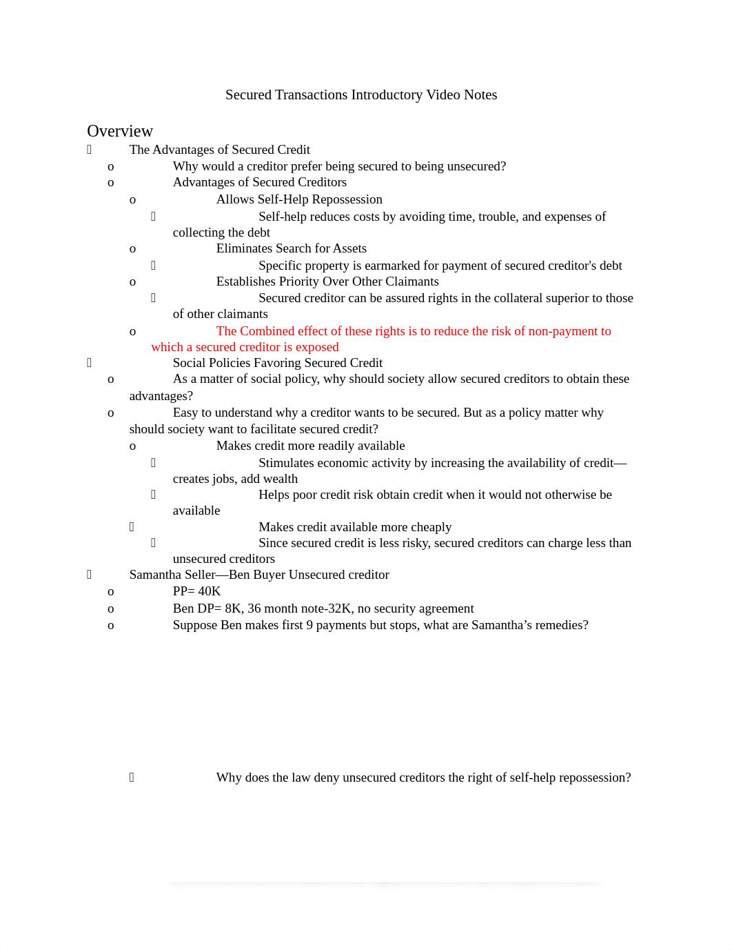 Secured Transactions Introductory Video Notes.docx_dbqwmlg4842_page1