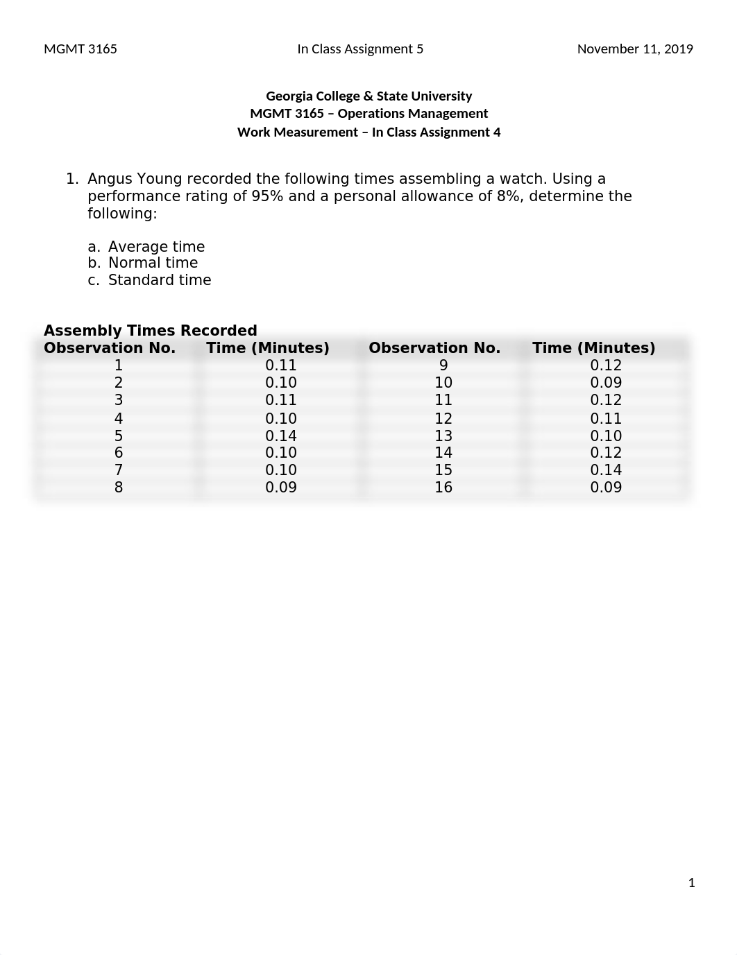 MGMT 3165 INCA 4 Work Measurement IC Practice.docx_dbqwt237fyb_page1