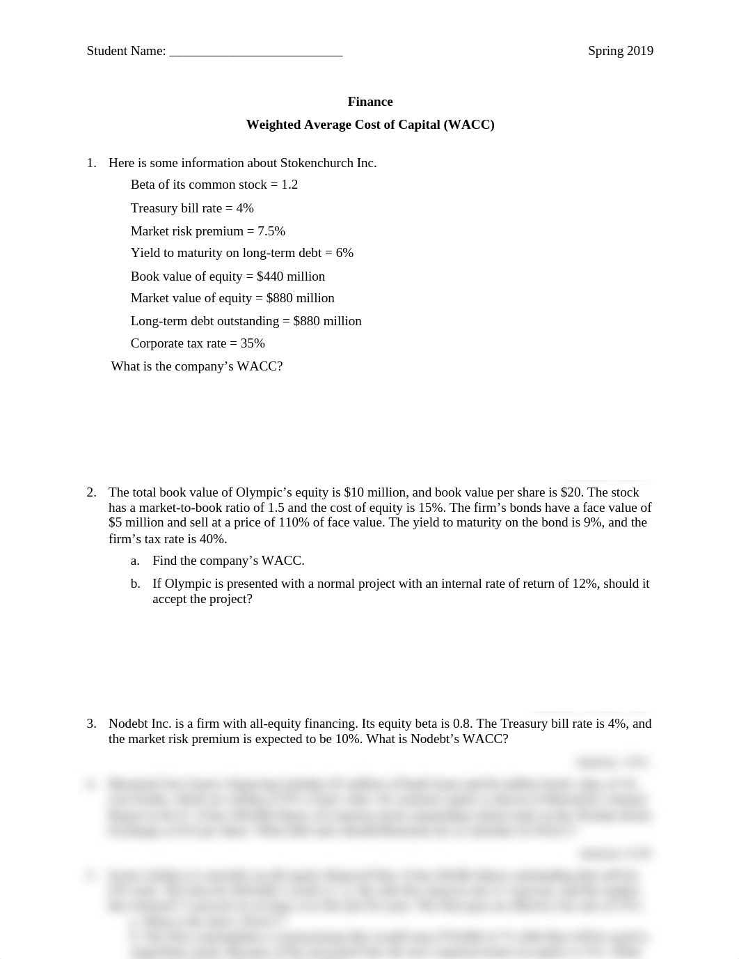 Finance - WACC Practice Problems.pdf_dbralp74rqj_page1