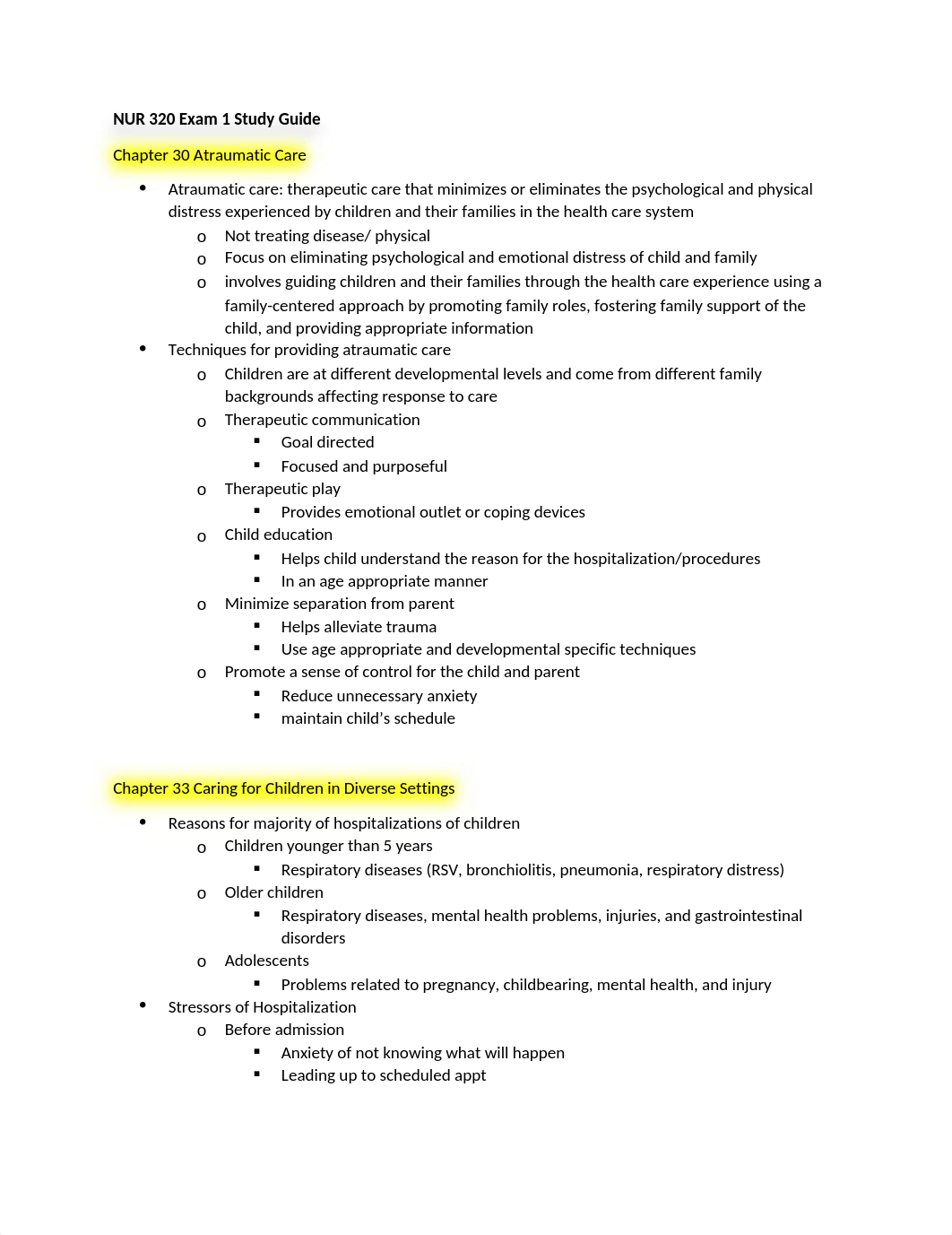 NUR 320 Exam 1 Study Guide.docx_dbrdq2d9qx8_page1