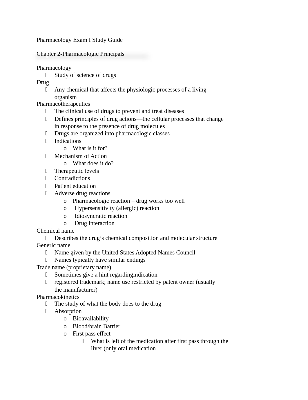 Pharmacology Exam I Study Guide.docx_dbrj0xxydpy_page1