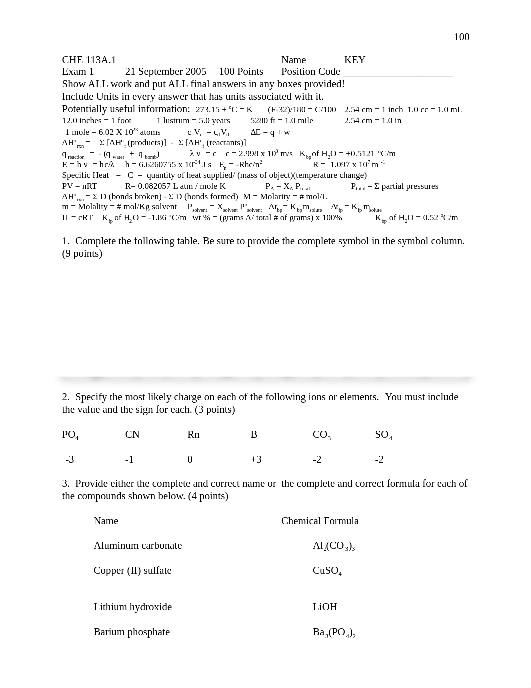 CHE - 113 OLD EXAM KEY_dbrreue6e6w_page1