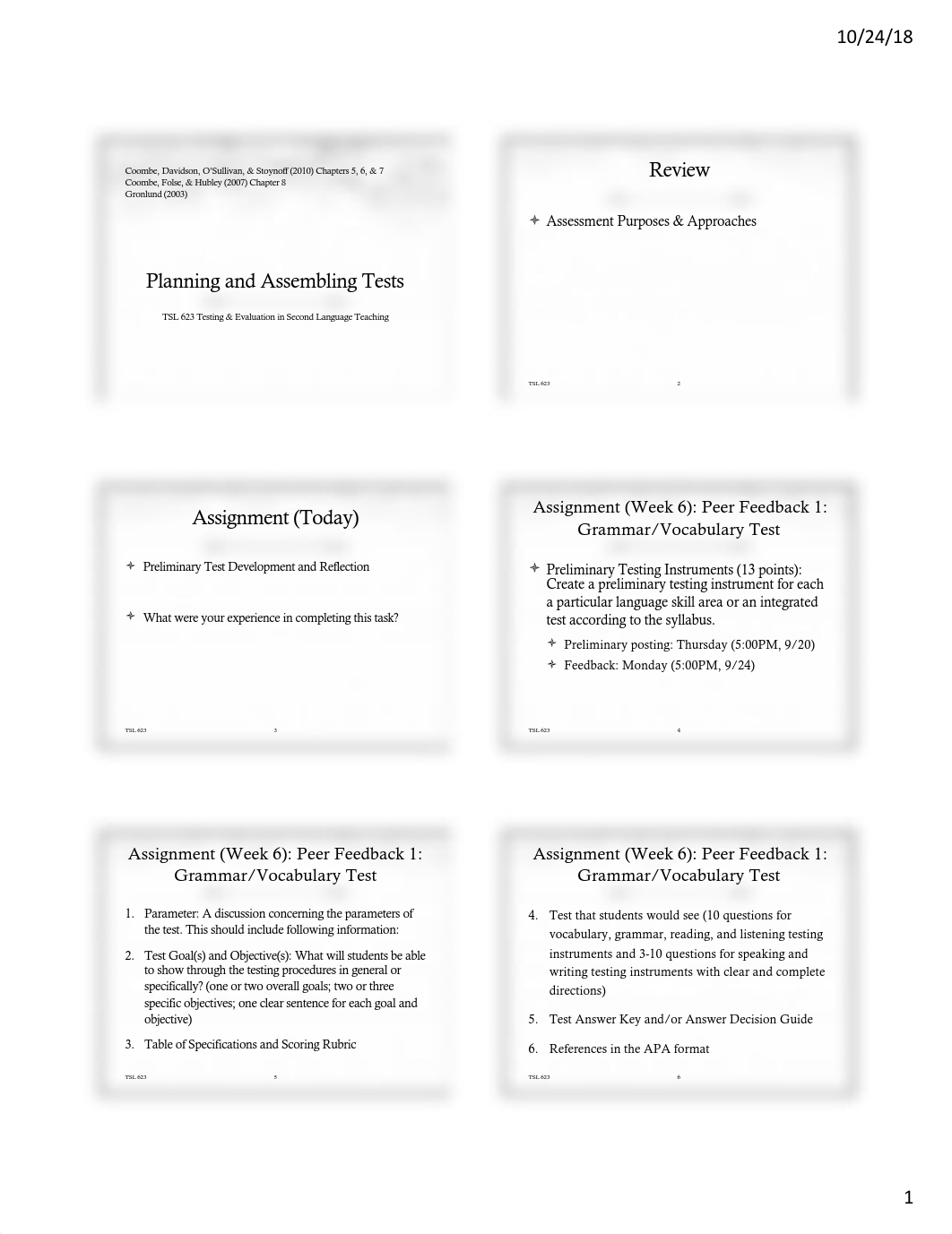 Week 5 Planning & Assembling Tests (TSL 623-1)F18.pdf_dbrws9v7ir5_page1