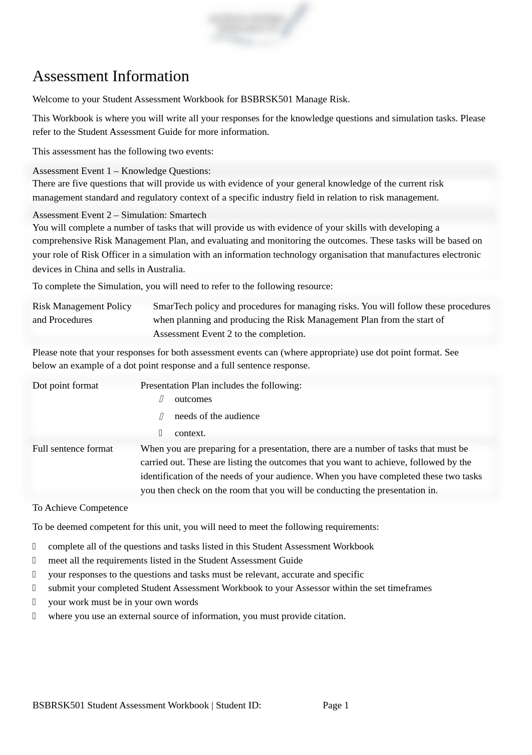 BSBRSK501 - manage risk.docx_dbs43tplhur_page2