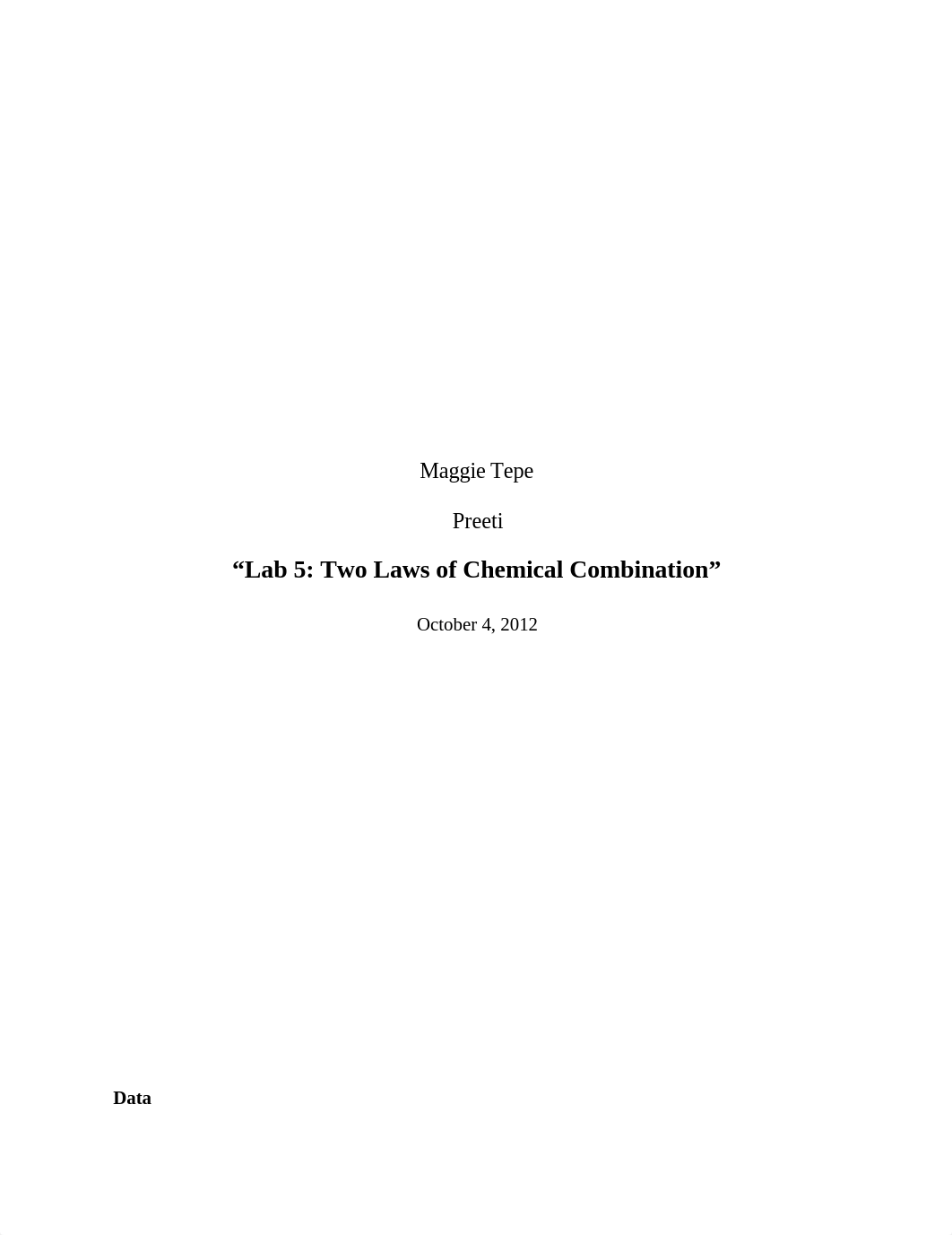 LAB 5: two laws of chemical combination_dbsdhswkxa1_page1