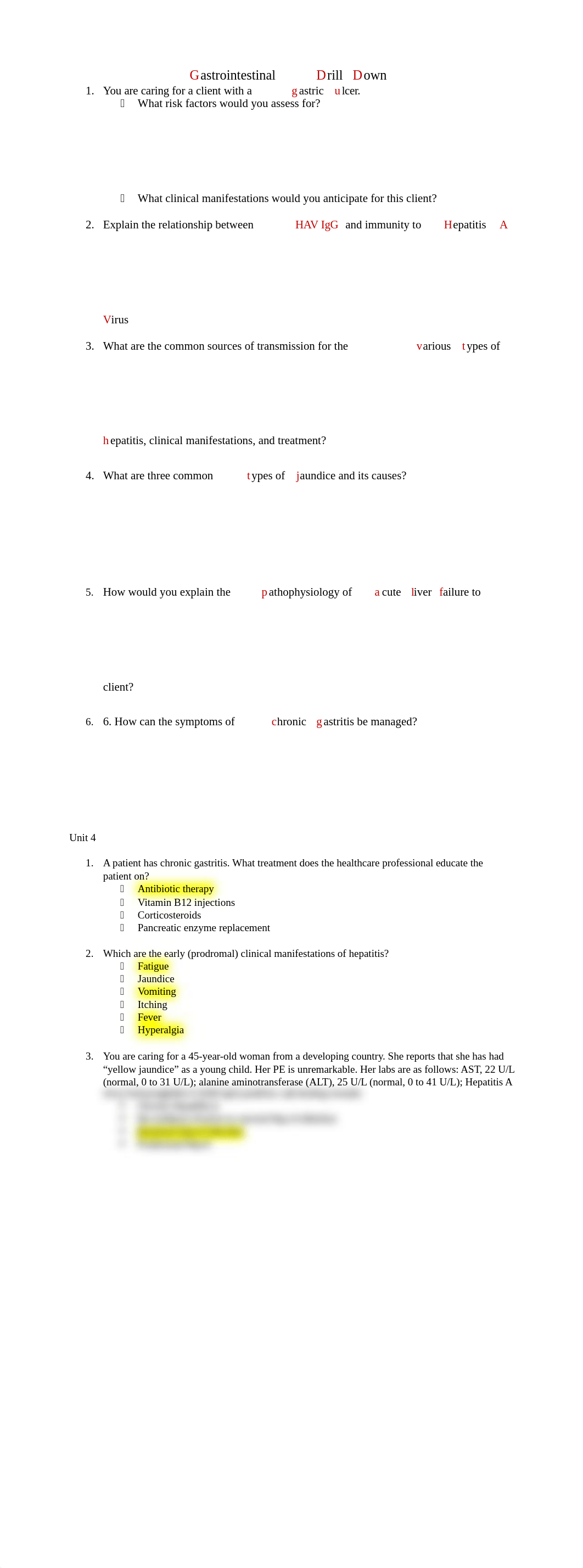 Gastrointestional Drill Down Study Guide.docx_dbsnfdz2raf_page1