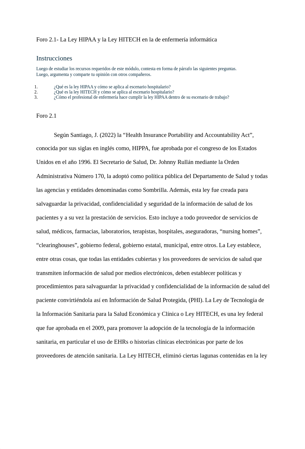 Foro 2.1- La Ley HIPAA y la Ley HITECH en la de enfermería informática.docx_dbsnyvnv557_page1