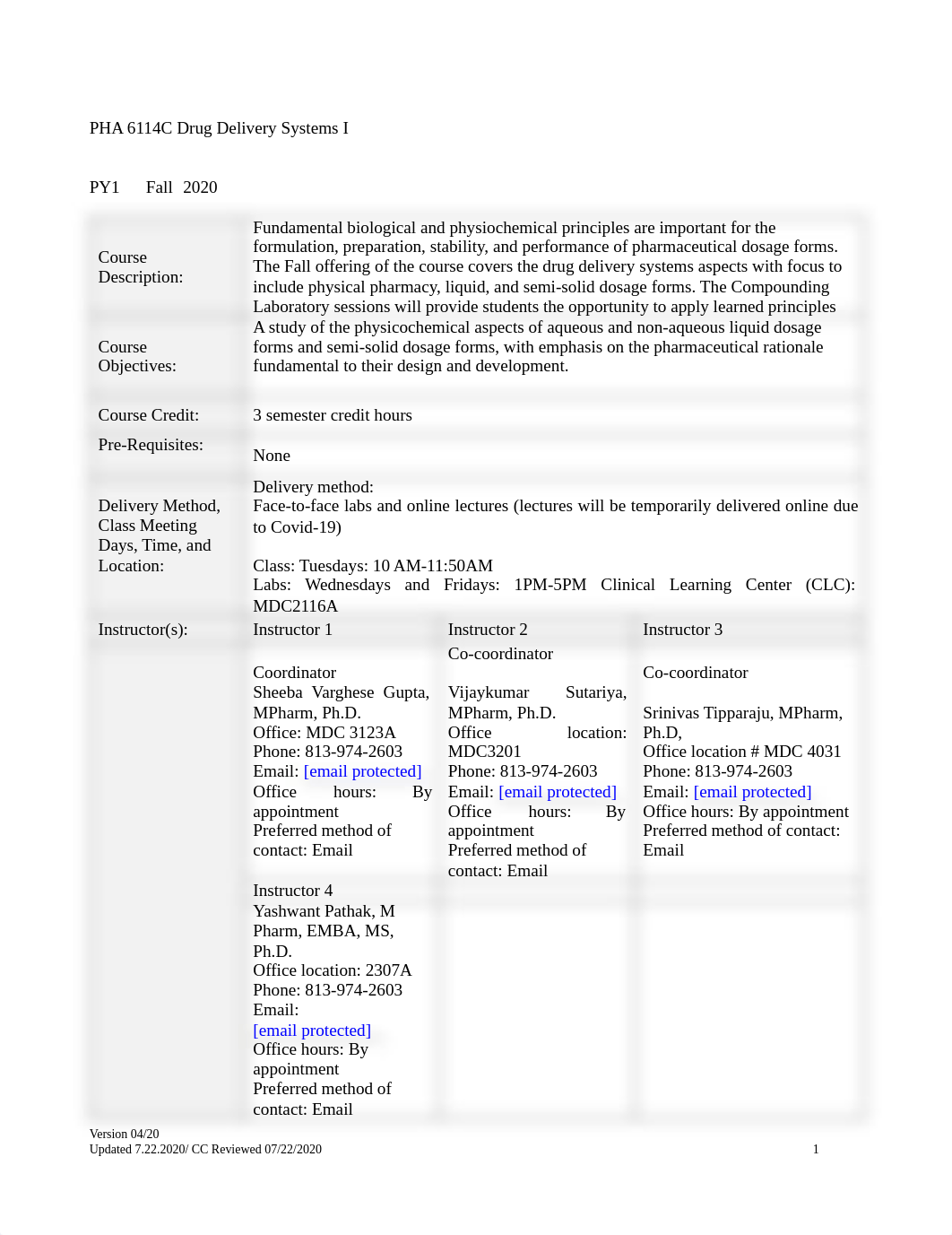 PHA 6114C Drug Delivery Systems I 2020-1.pdf_dbsphkfznq1_page1