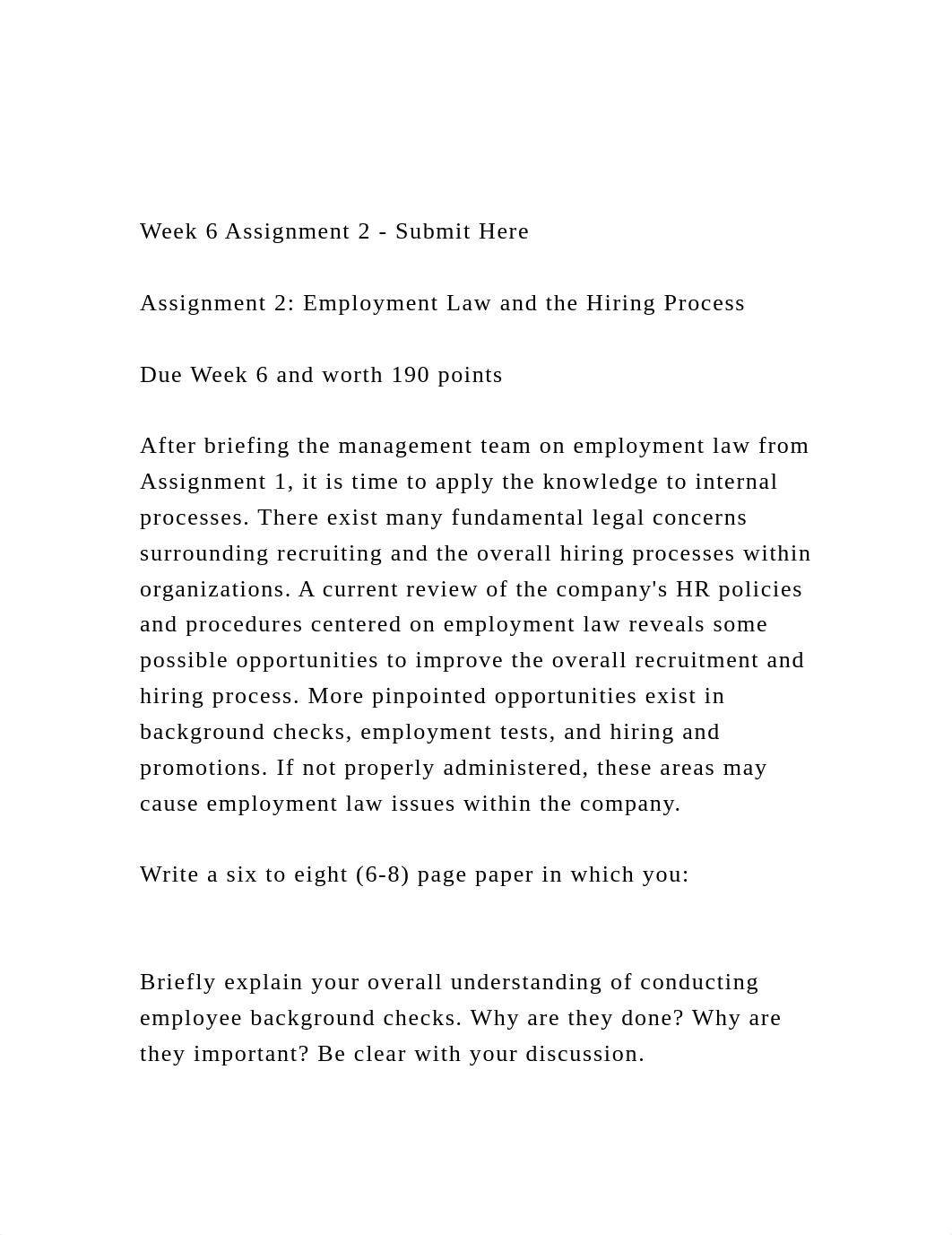 Week 6 Assignment 2 - Submit HereAssignment 2 Employment La.docx_dbt05rpjlyt_page2