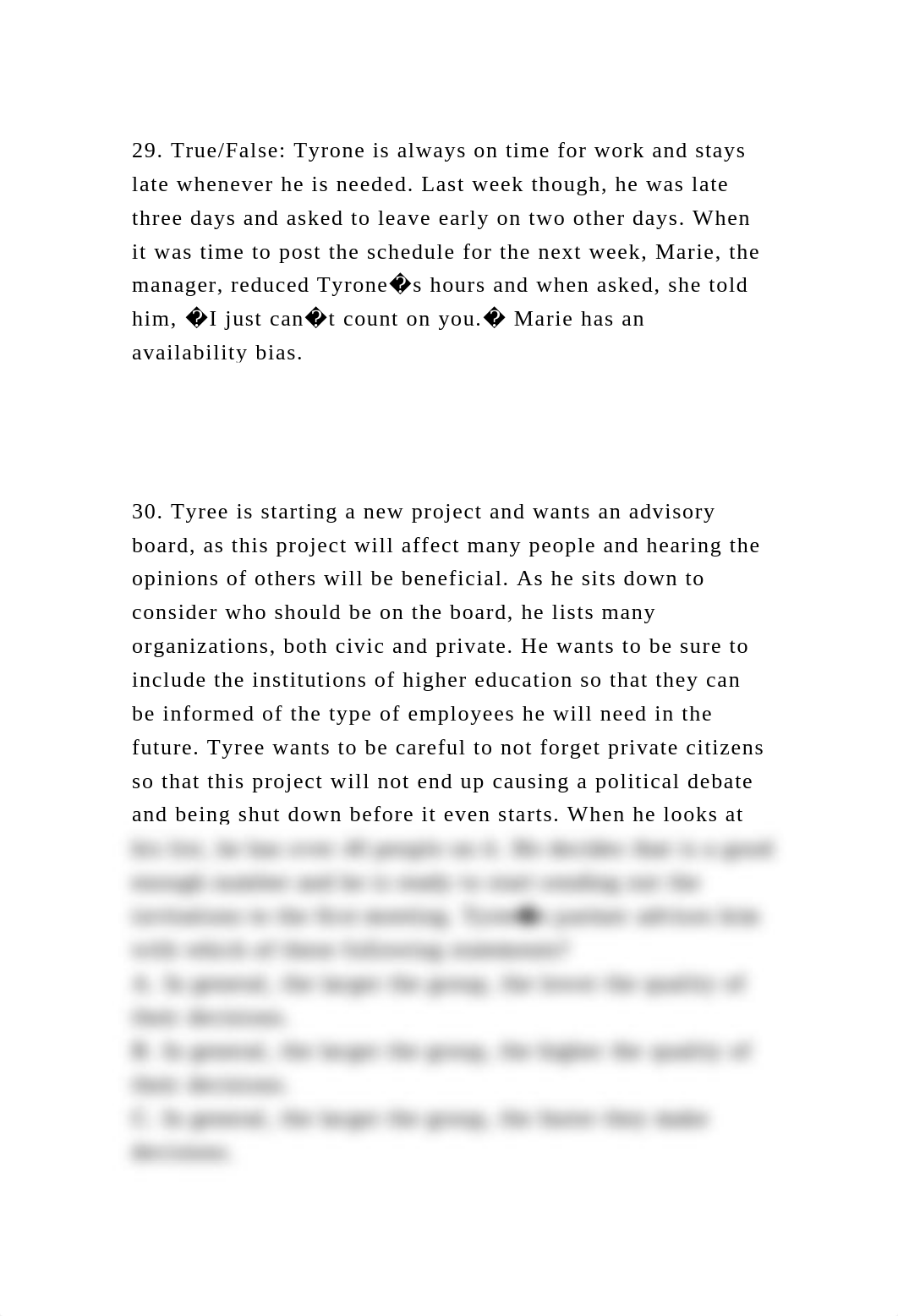 29. TrueFalse Tyrone is always on time for work and stays late whe.docx_dbt26gro8or_page2