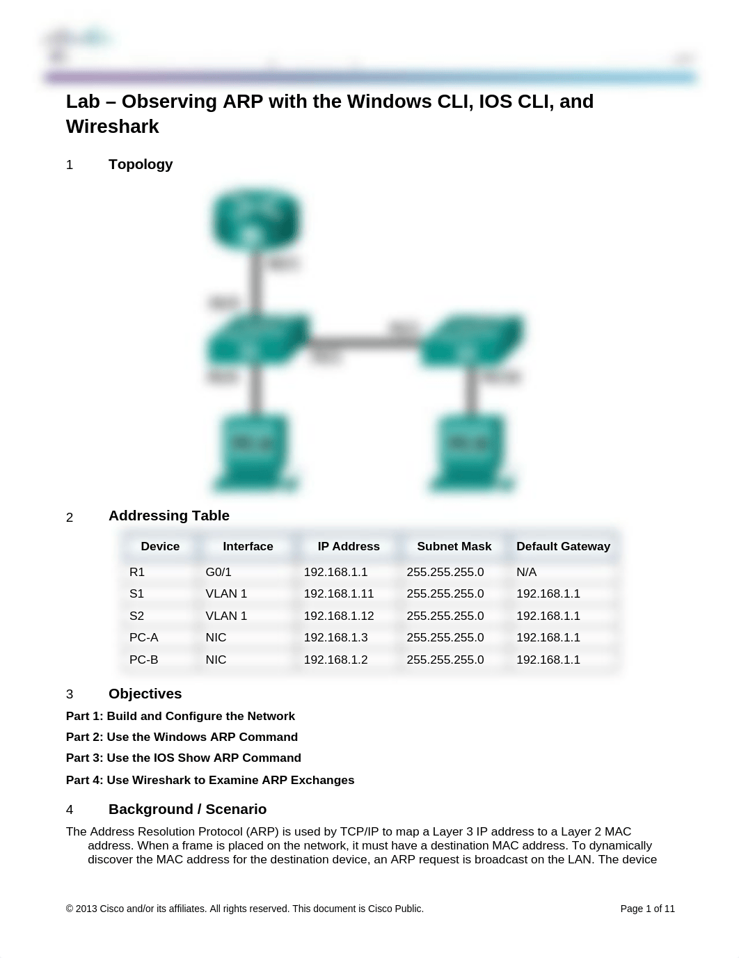 5.2.1.8 Lab - Observing ARP with the Windows CLI, IOS CLI, and Wireshark.docx_dbt4527hyh7_page1