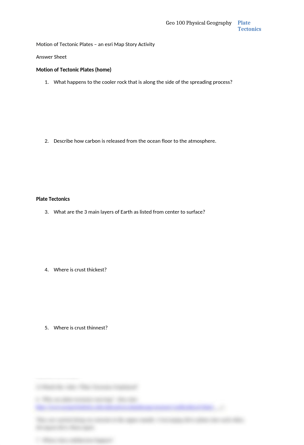 Motion of Tectonic Plates esri Story Maps Answer Sheet.docx_dbu3falj5xp_page1