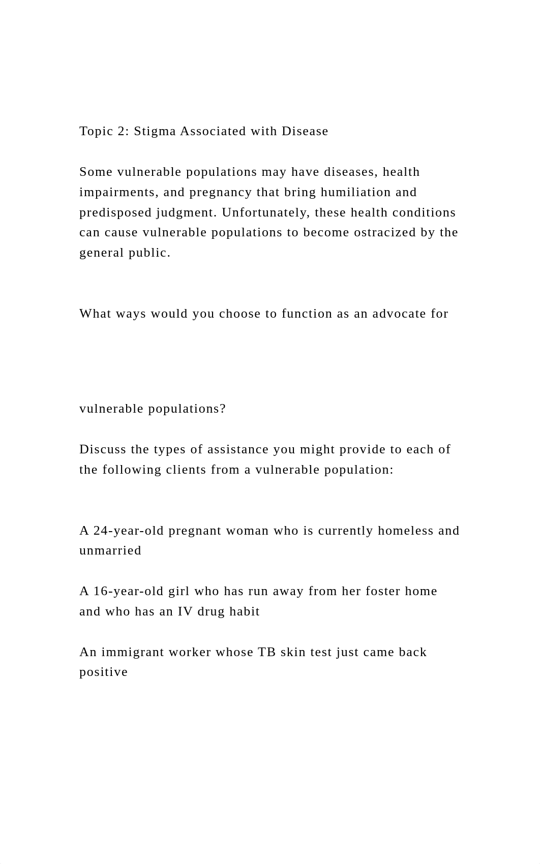 Topic 2 Stigma Associated with DiseaseSome vulnerable popul.docx_dbu6a7d1xmy_page2