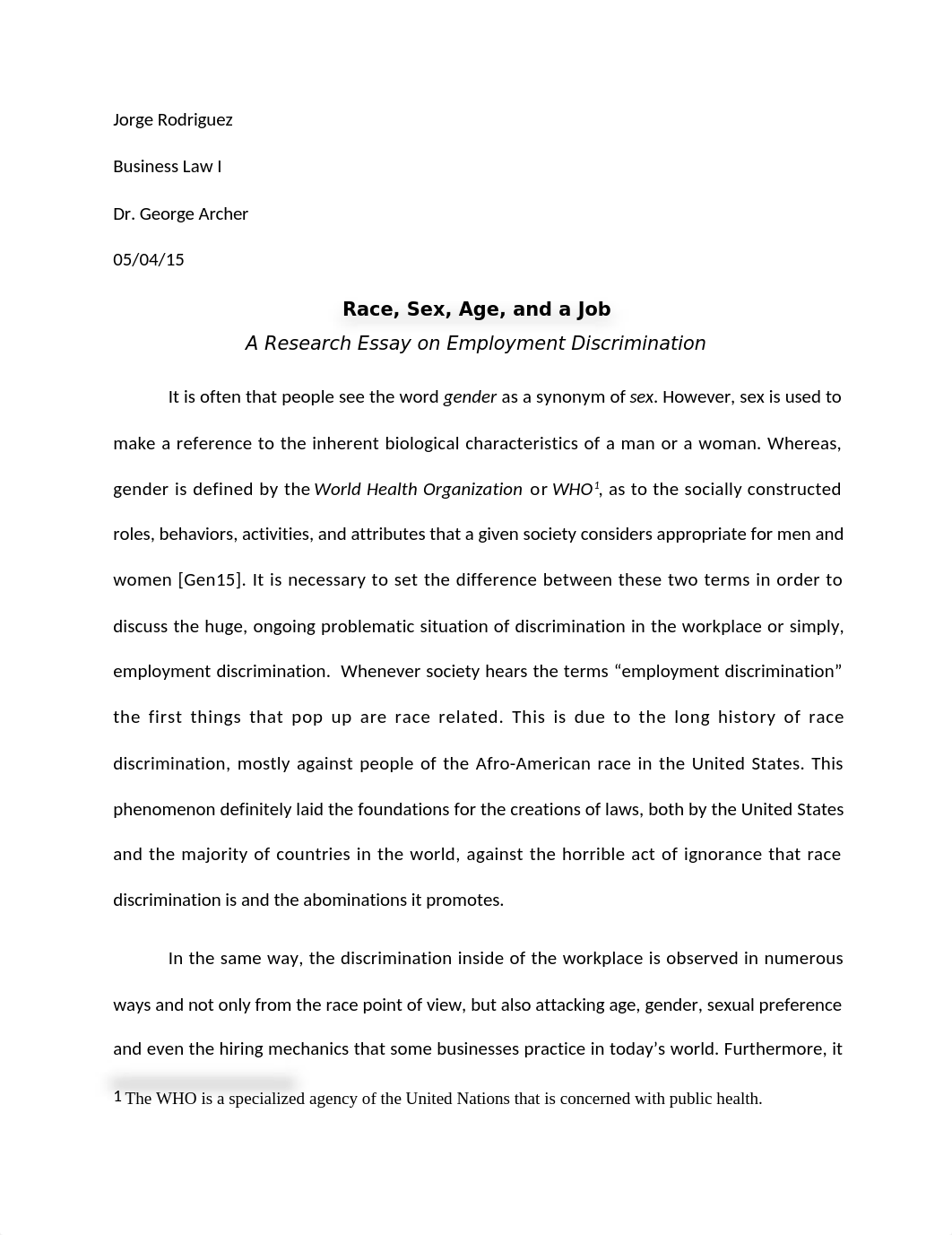 Employment Discrimination Research Essay.docx_dbuaou6pzsc_page1