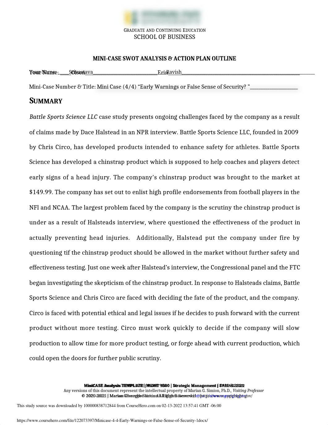 Mini Case 4 of 4 Early Warnings or False Sense of Security_Ravish Srivastava.pdf_dbue1r53yss_page1