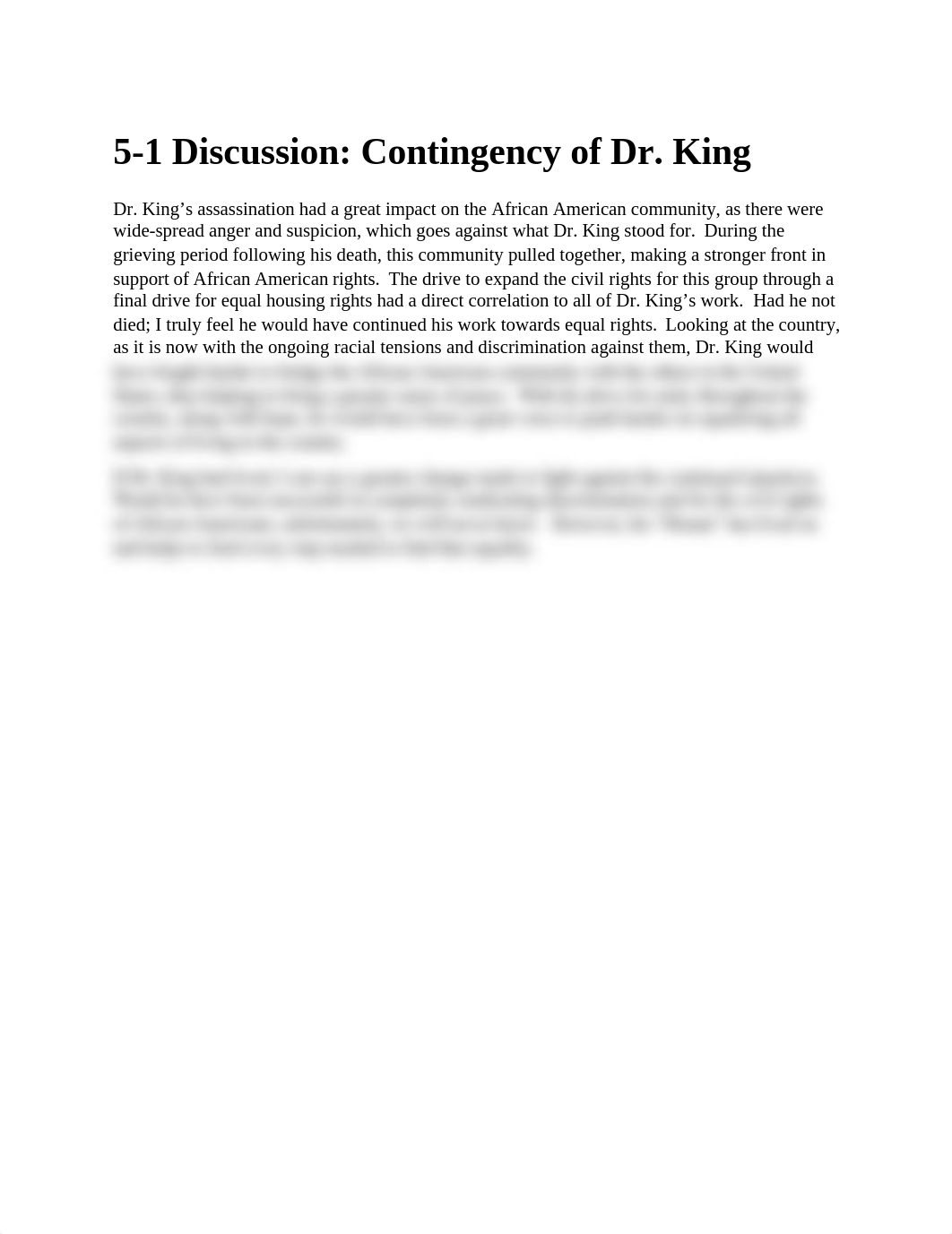 HIS-200 - 5-1 Discussion - Contingency of Dr King.docx_dbumhuplhi4_page1