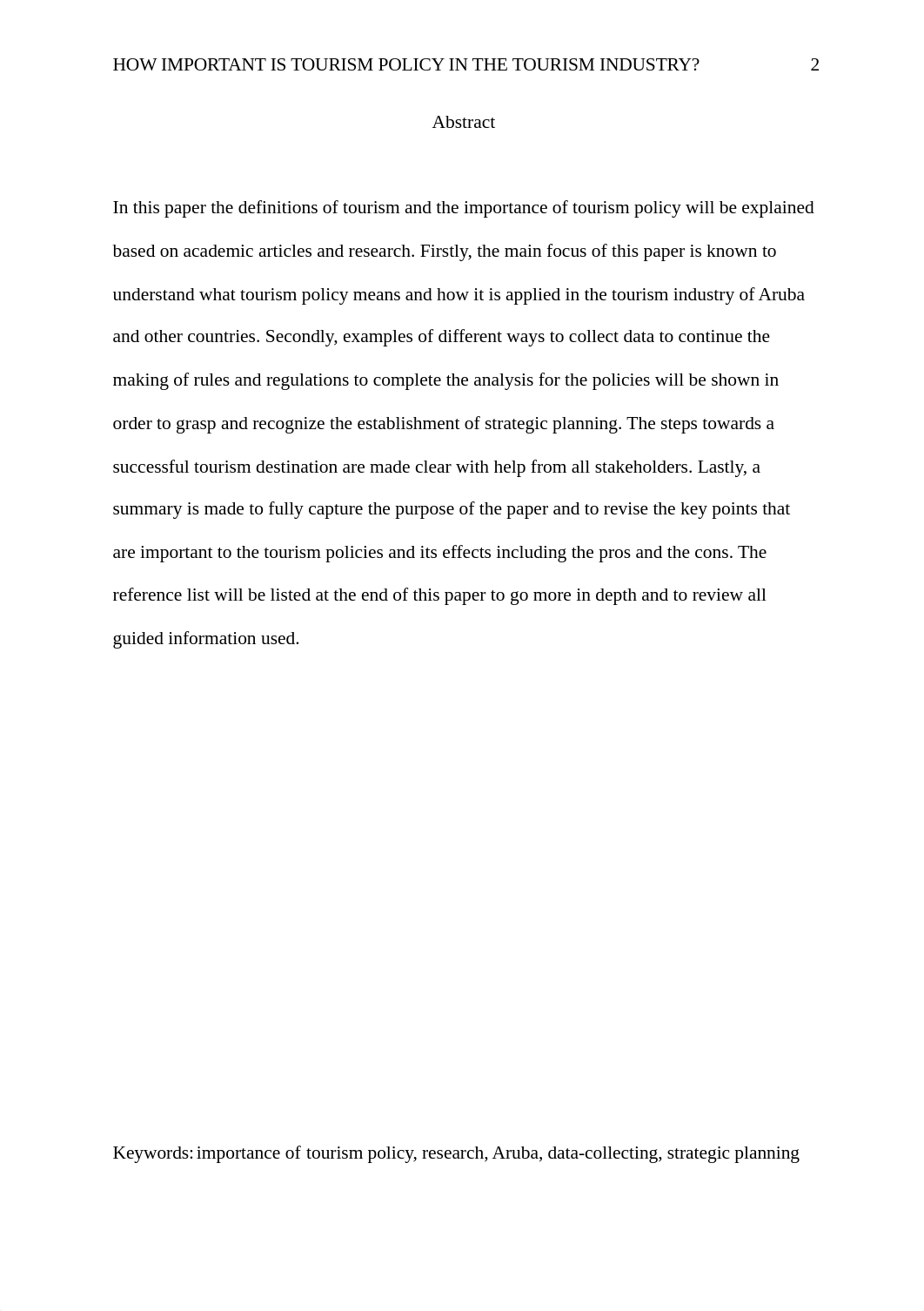 The Importance of Tourism Policy in the Tourism Industry.docx_dbvbkhewue7_page2