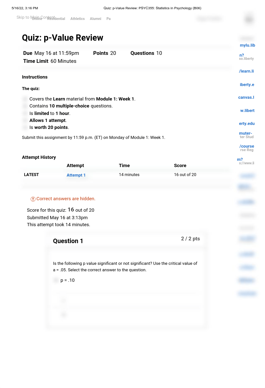 Quiz_ p-Value Review_ PSYC355_ Statistics in Psychology (B06).pdf_dbvfd4qrc99_page1
