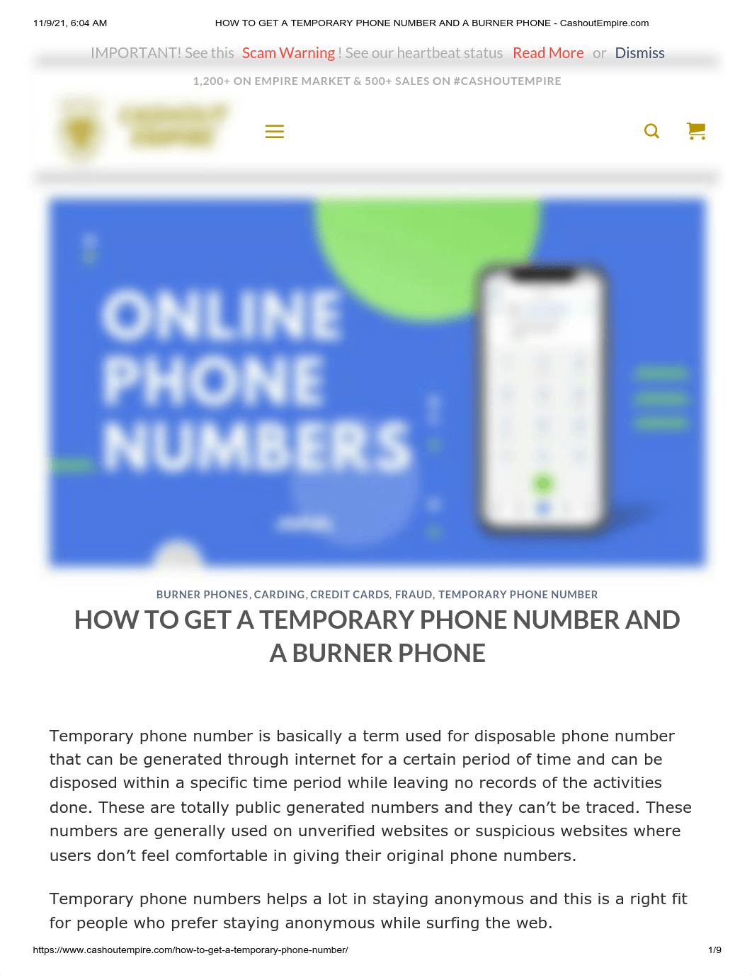 HOW TO GET A TEMPORARY PHONE NUMBER AND A BURNER PHONE - CashoutEmpire.com.pdf_dbvkza2vq0j_page1