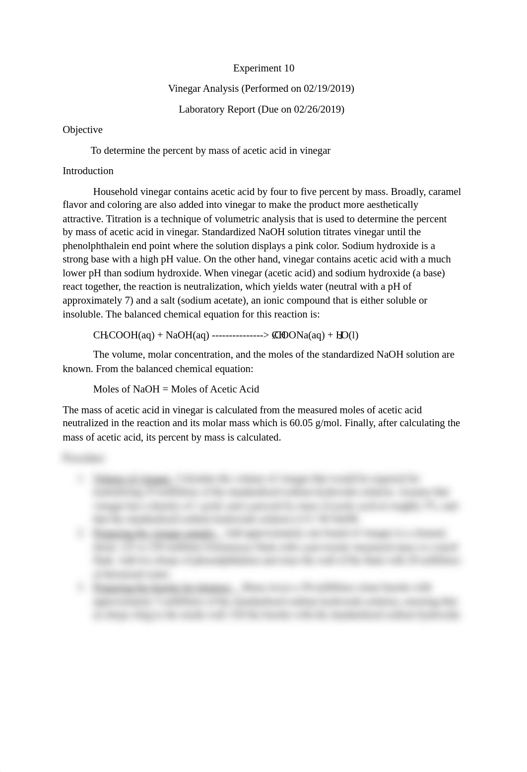 Experiment 10 - (Vinegar Analysis) Lab Report.docx_dbvu603l2w5_page1