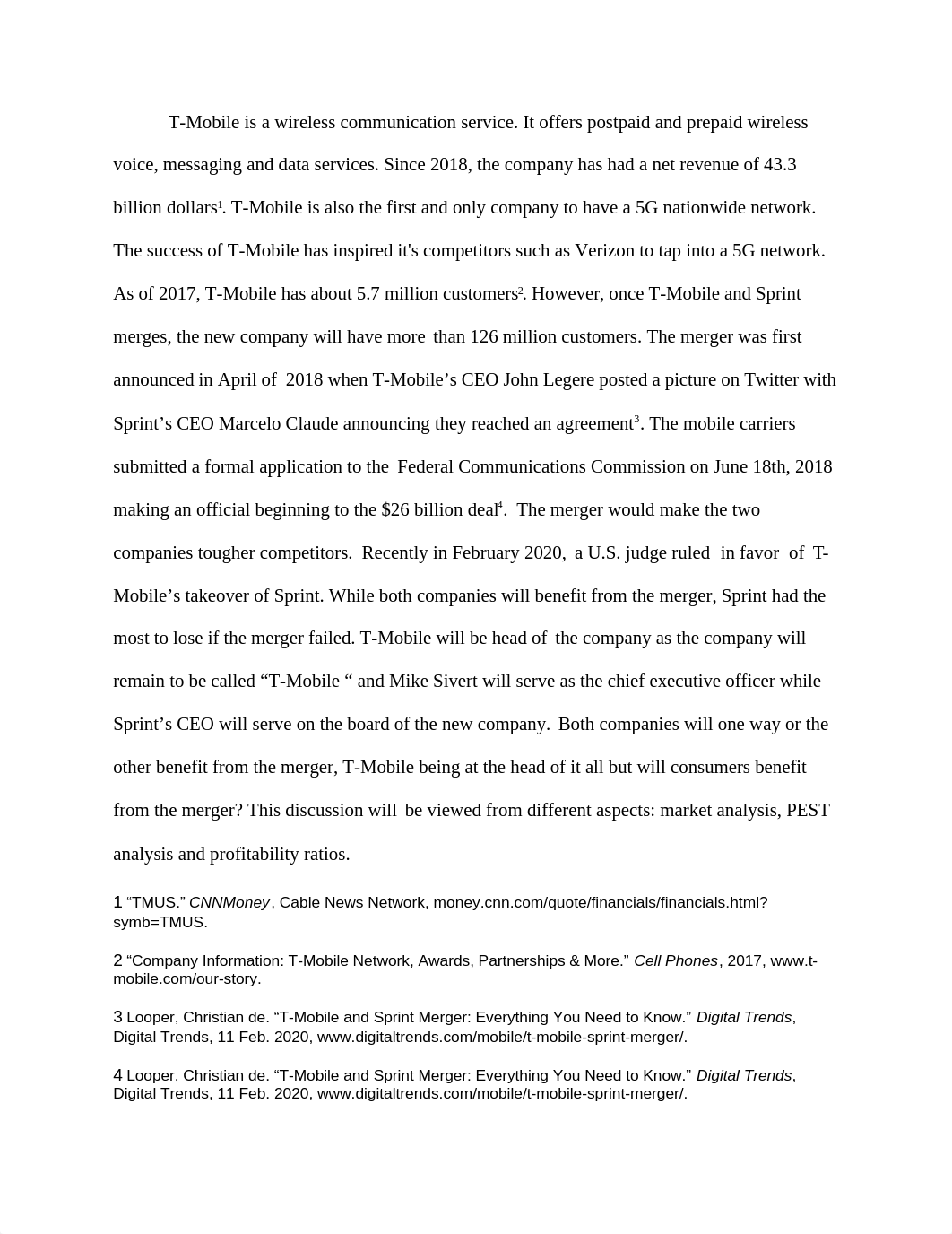 Is T-Mobile's decision to form a partnership with Sprint likely to be a profitable one.docx_dbw43aih2hm_page2