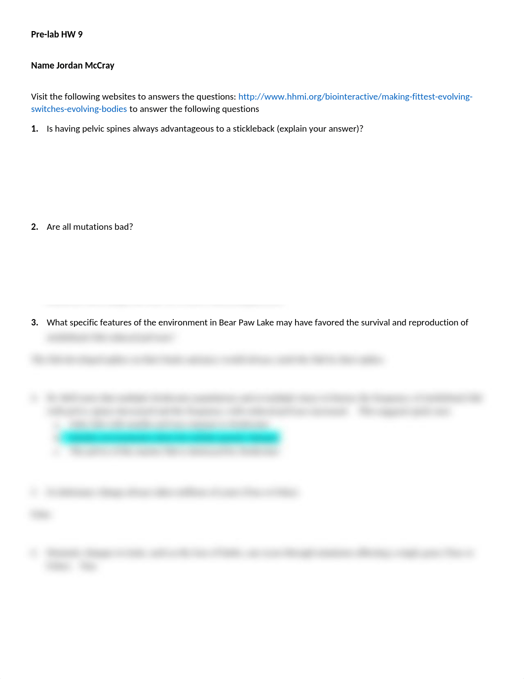 McCray.J Prelab HW 9 - Evolution.docx_dbw4pxclwbq_page1