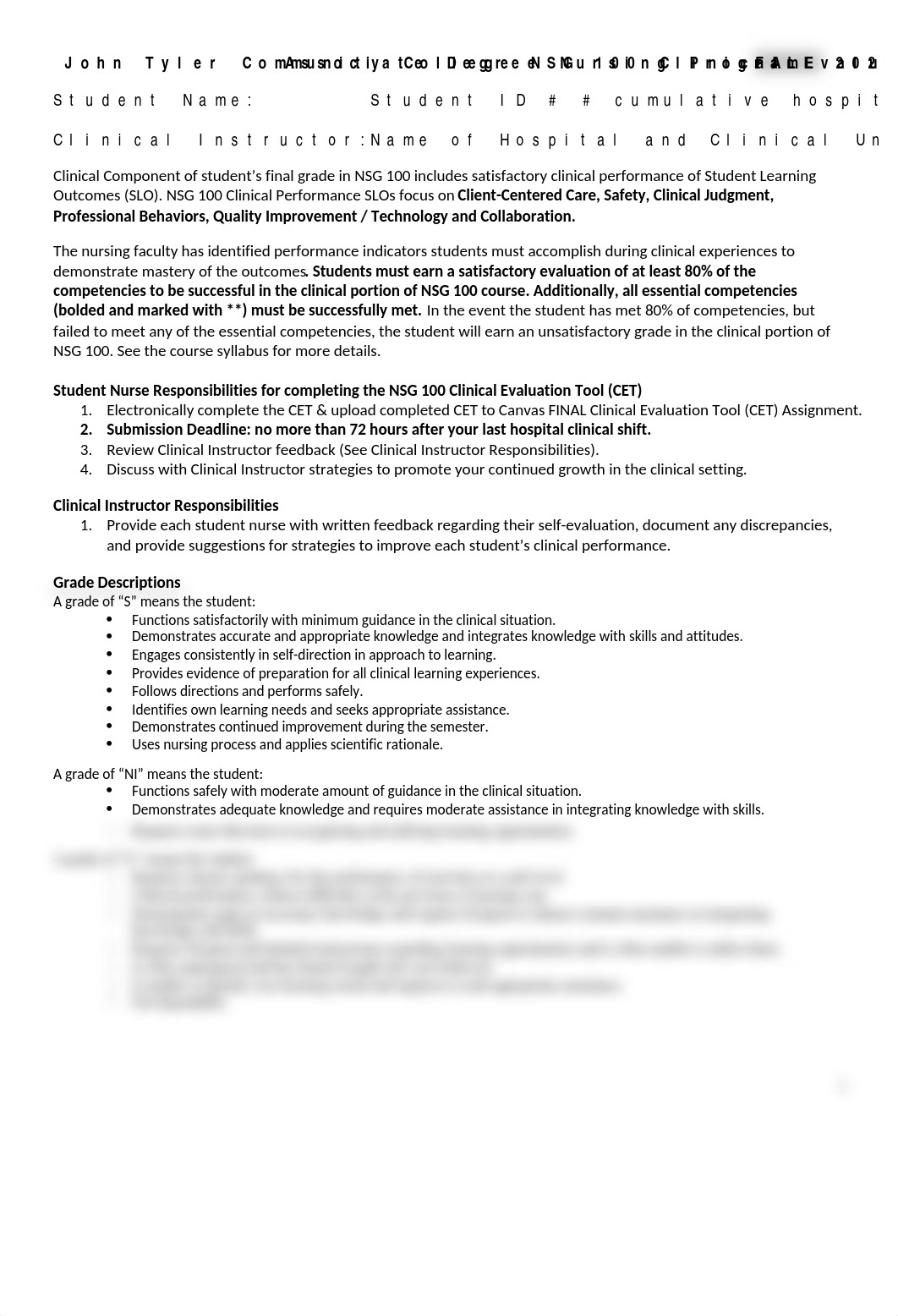 NSG 100 FINAL Clinical Evaluation Tool-1.docx_dbwcp74bb6r_page1