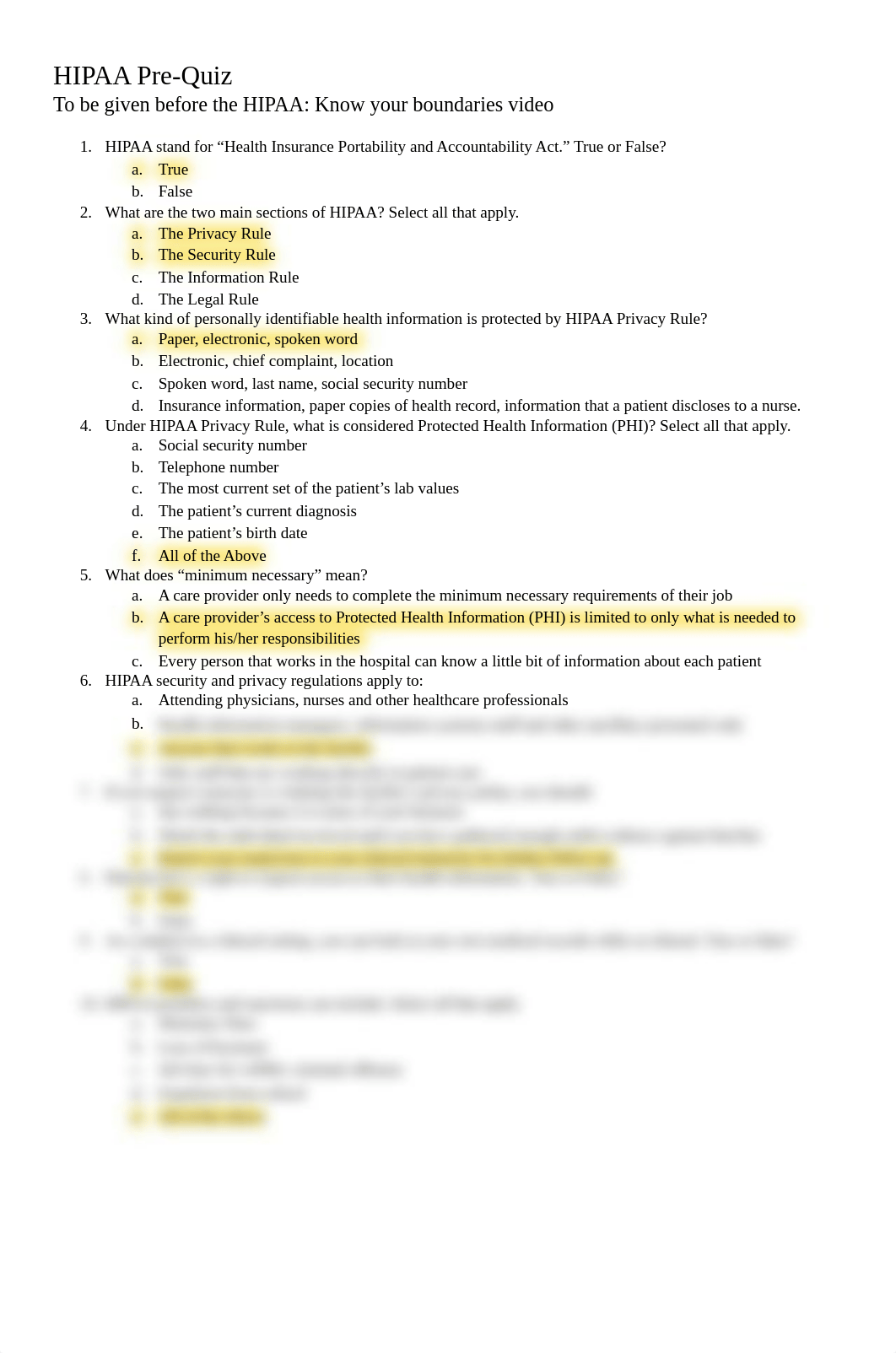 HIPAA Pre & Post Tests Together.pdf_dbxckgadf0i_page1